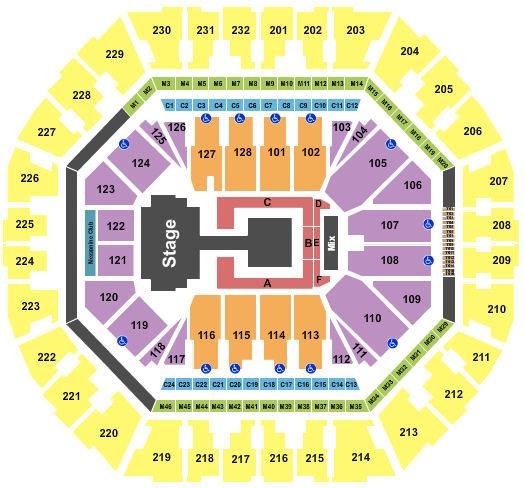 Oakland Arena SEVENTEEN Seating Chart